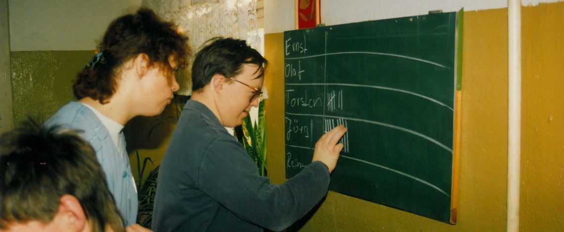 Viola Judis mit Jörg Herrmann, Anfang der 90iger.